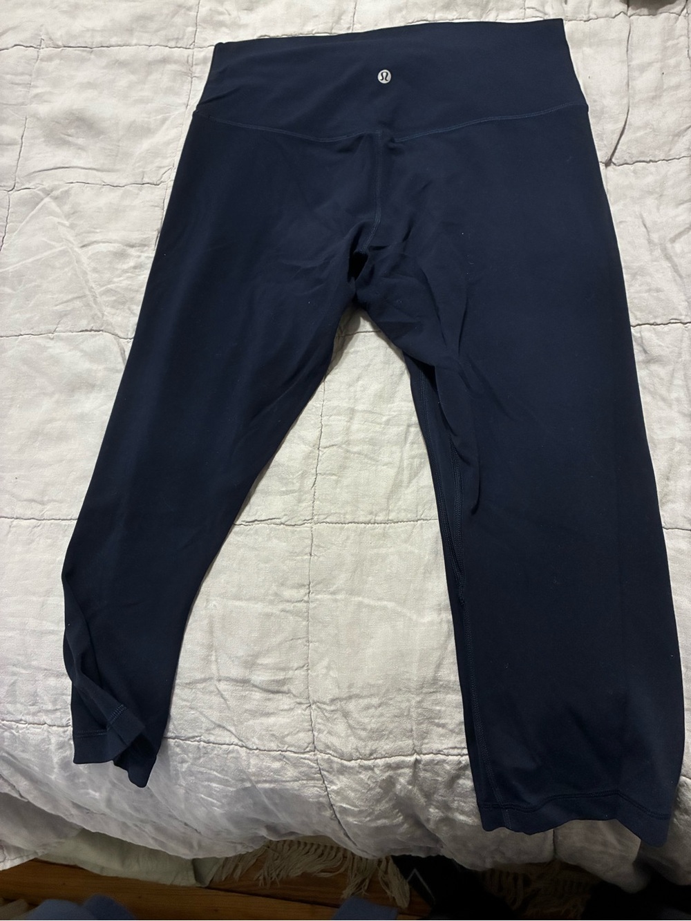Lululemon High-Waist Align Navy Crop Leggings